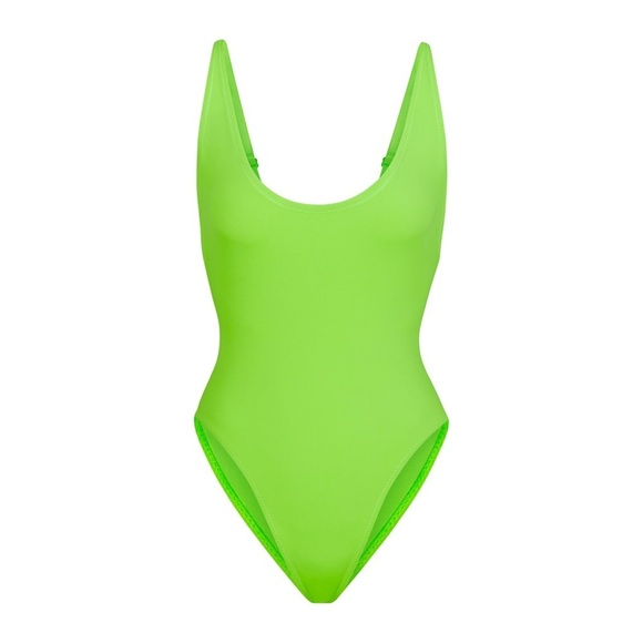 Skims neon green scoop neck one piece swimsuit - 2X - Picture 4 of 8